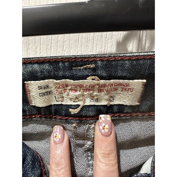 1921 Women's Distressed 29/32 Denim Blue Jeans - Picture 13 of 13